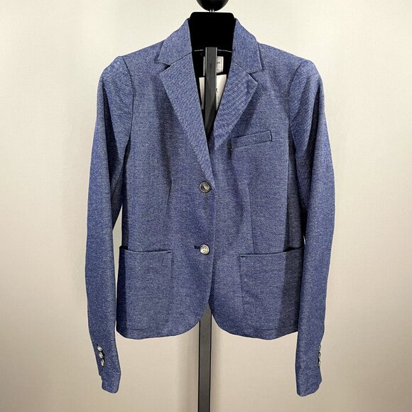 NEW Gap Jacket Womens 0 blue blazer career preppy business academy - Picture 1 of 9